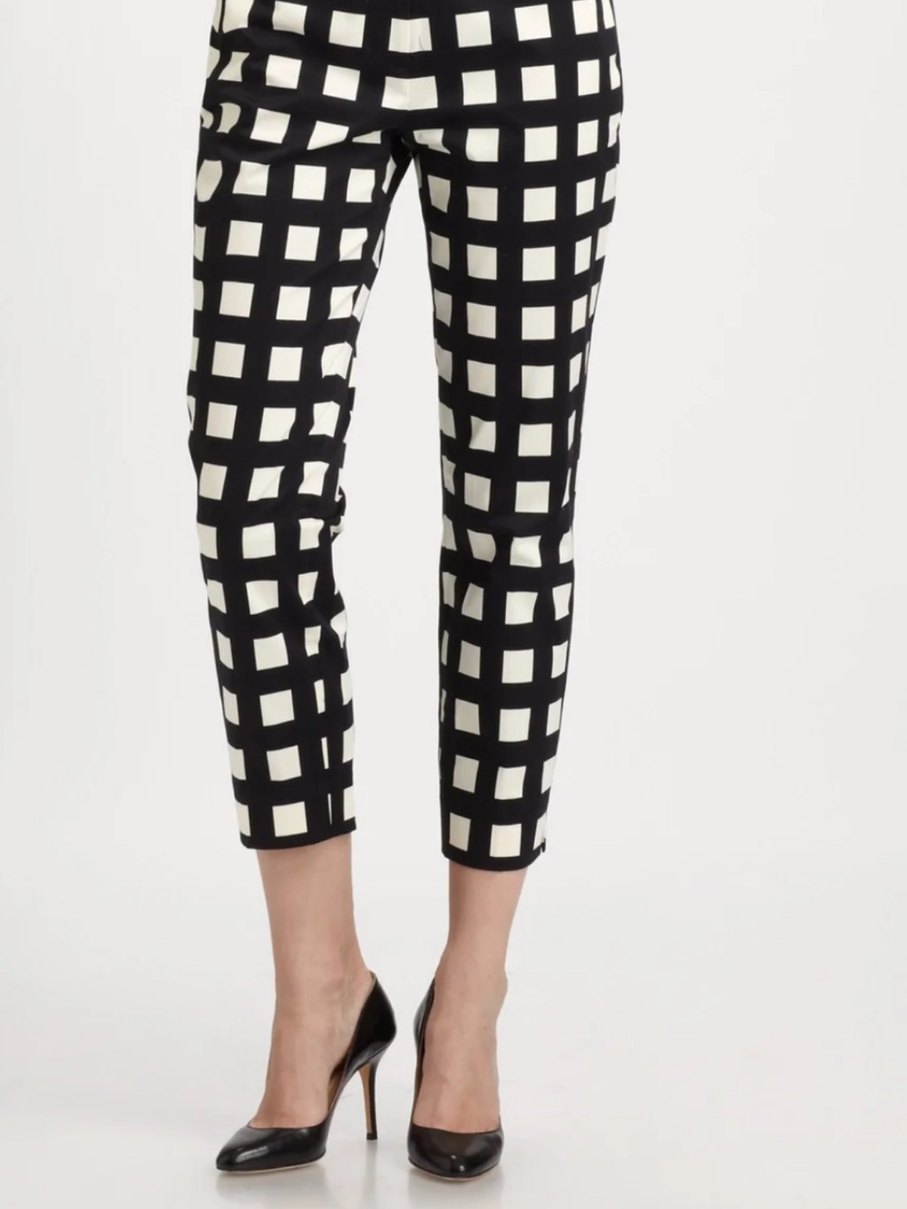 kate spade Checkered Davis  Black & White Pants